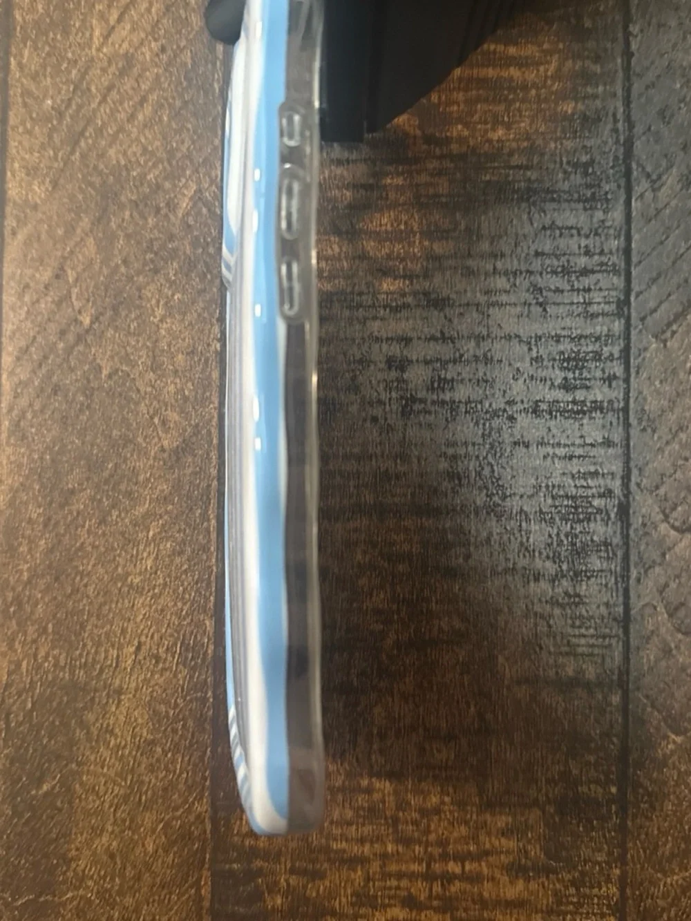Wavy Blue and White Striped iPhone 16 Pro Max Case